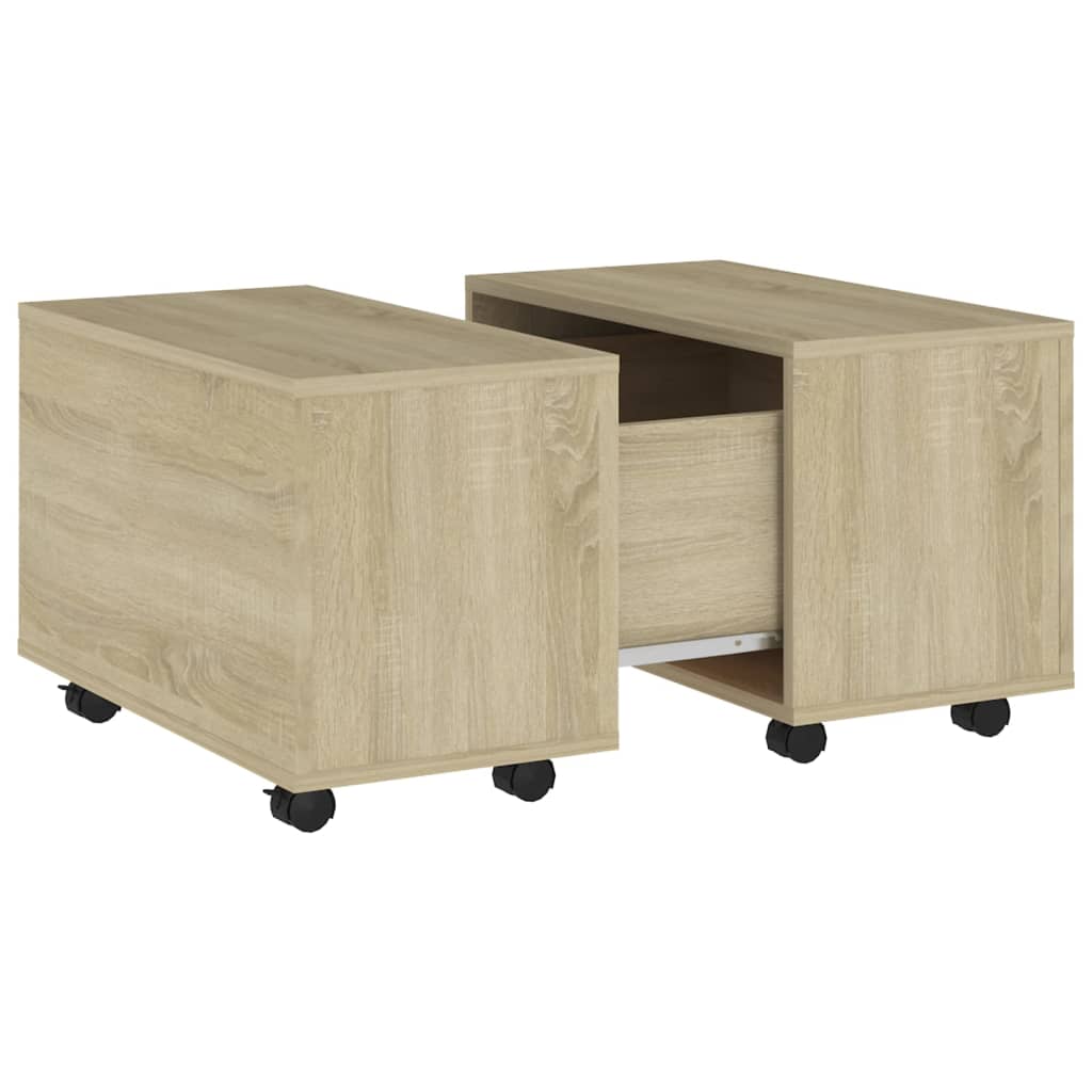 Salongbord Sonoma Eik 60X60X38 Cm Konstruert Tre
