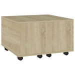 Salongbord Sonoma Eik 60X60X38 Cm Konstruert Tre