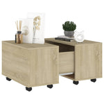 Salongbord Sonoma Eik 60X60X38 Cm Konstruert Tre