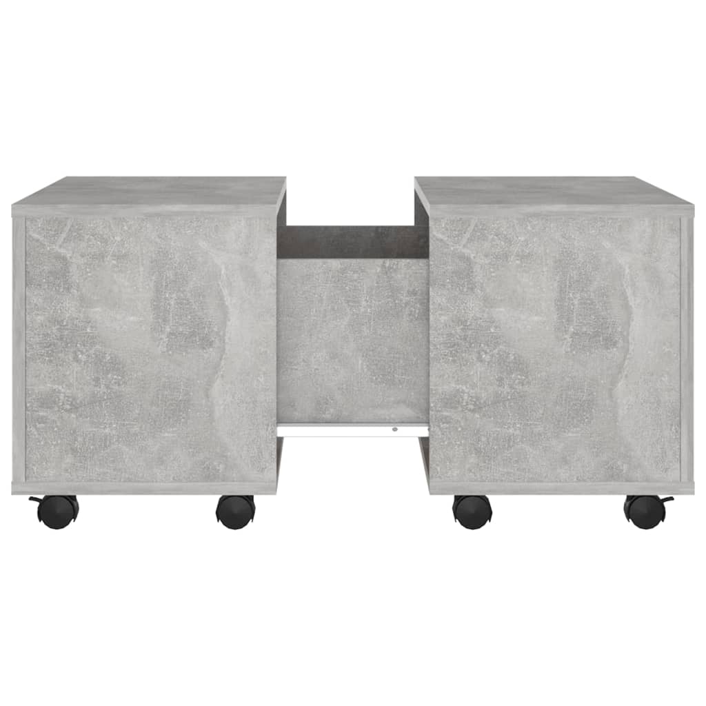 Salongbord Betonggrå 60X60X38 Cm Konstruert Tre