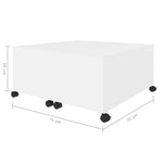 Salongbord Hvit 75X75X38 Cm Konstruert Tre