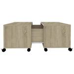 Salongbord Sonoma Eik 75X75X38 Cm Konstruert Tre