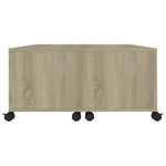 Salongbord Sonoma Eik 75X75X38 Cm Konstruert Tre