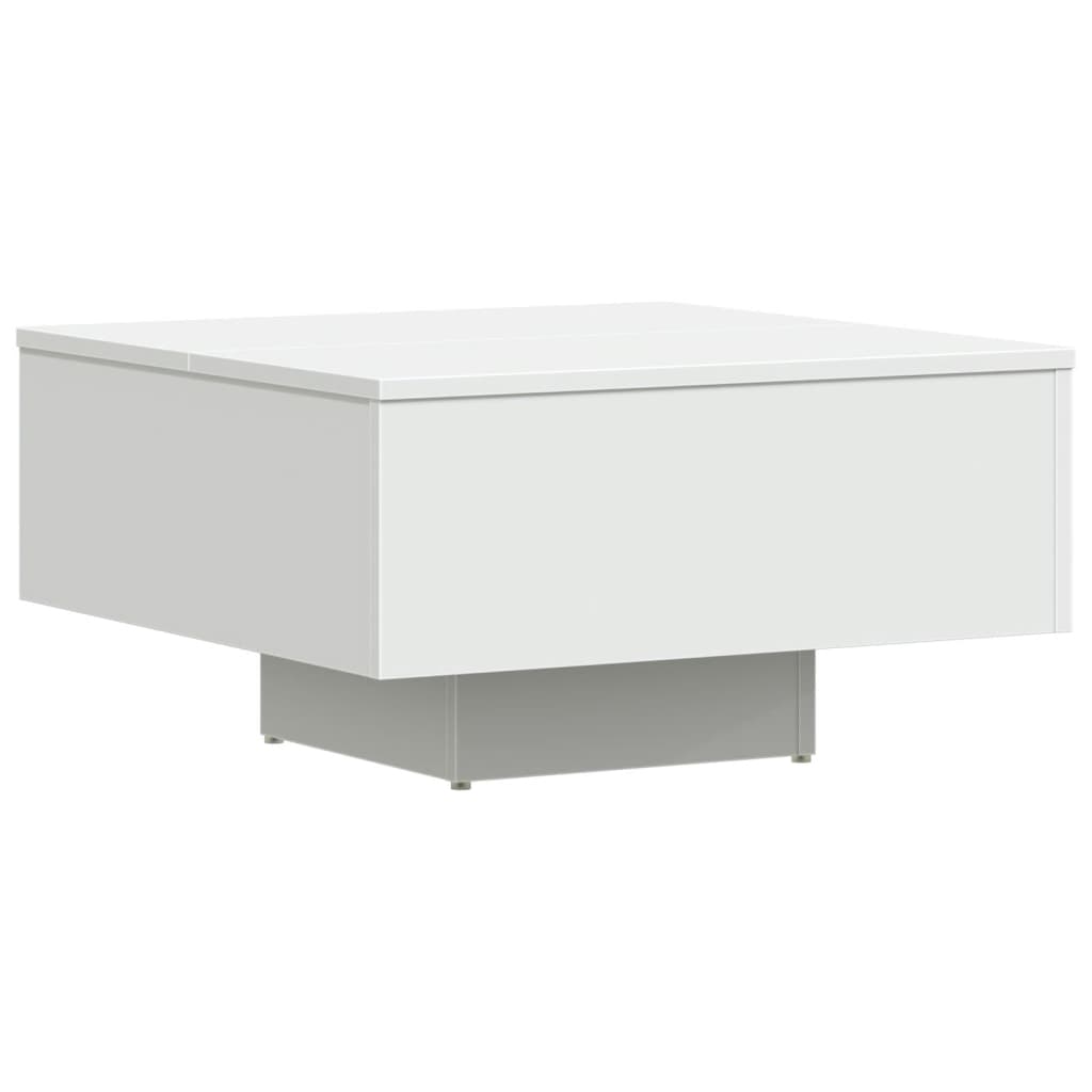 Salongbord Hvit 60X60X31,5 Cm Konstruert Tre