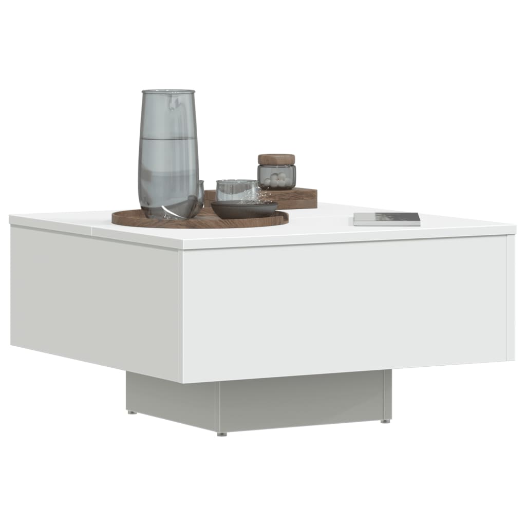 Salongbord Hvit 60X60X31,5 Cm Konstruert Tre