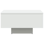 Salongbord Hvit 60X60X31,5 Cm Konstruert Tre