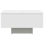 Salongbord Hvit 60X60X31,5 Cm Konstruert Tre