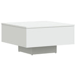 Salongbord Hvit 60X60X31,5 Cm Konstruert Tre