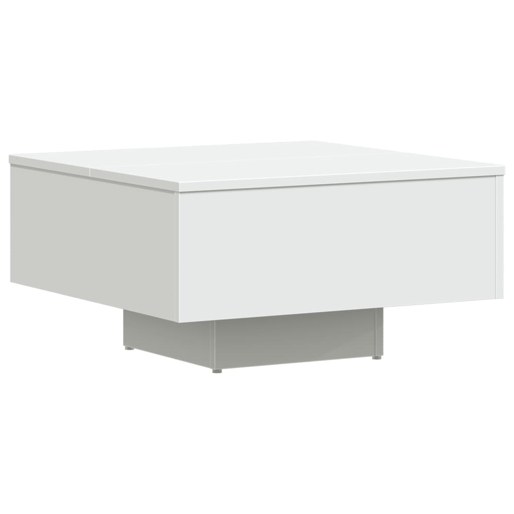 Salongbord Hvit 60X60X31,5 Cm Konstruert Tre