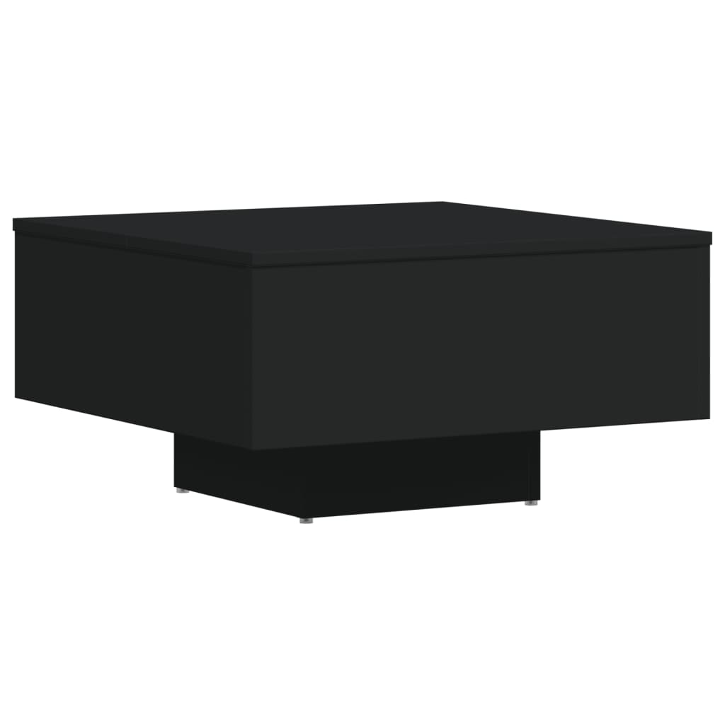 Salongbord Svart 60X60X31,5 Cm Konstruert Tre