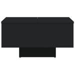 Salongbord Svart 60X60X31,5 Cm Konstruert Tre