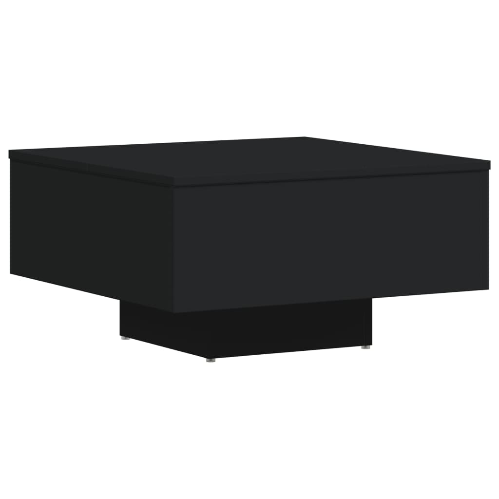 Salongbord Svart 60X60X31,5 Cm Konstruert Tre