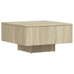 Salongbord Sonoma Eik 60X60X31,5 Cm Konstruert Tre