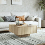 Salongbord Sonoma Eik 60X60X31,5 Cm Konstruert Tre