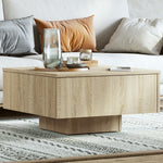 Salongbord Sonoma Eik 60X60X31,5 Cm Konstruert Tre