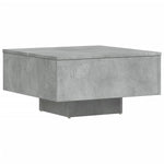 Salongbord Betonggrå 60X60X31,5 Cm Konstruert Tre