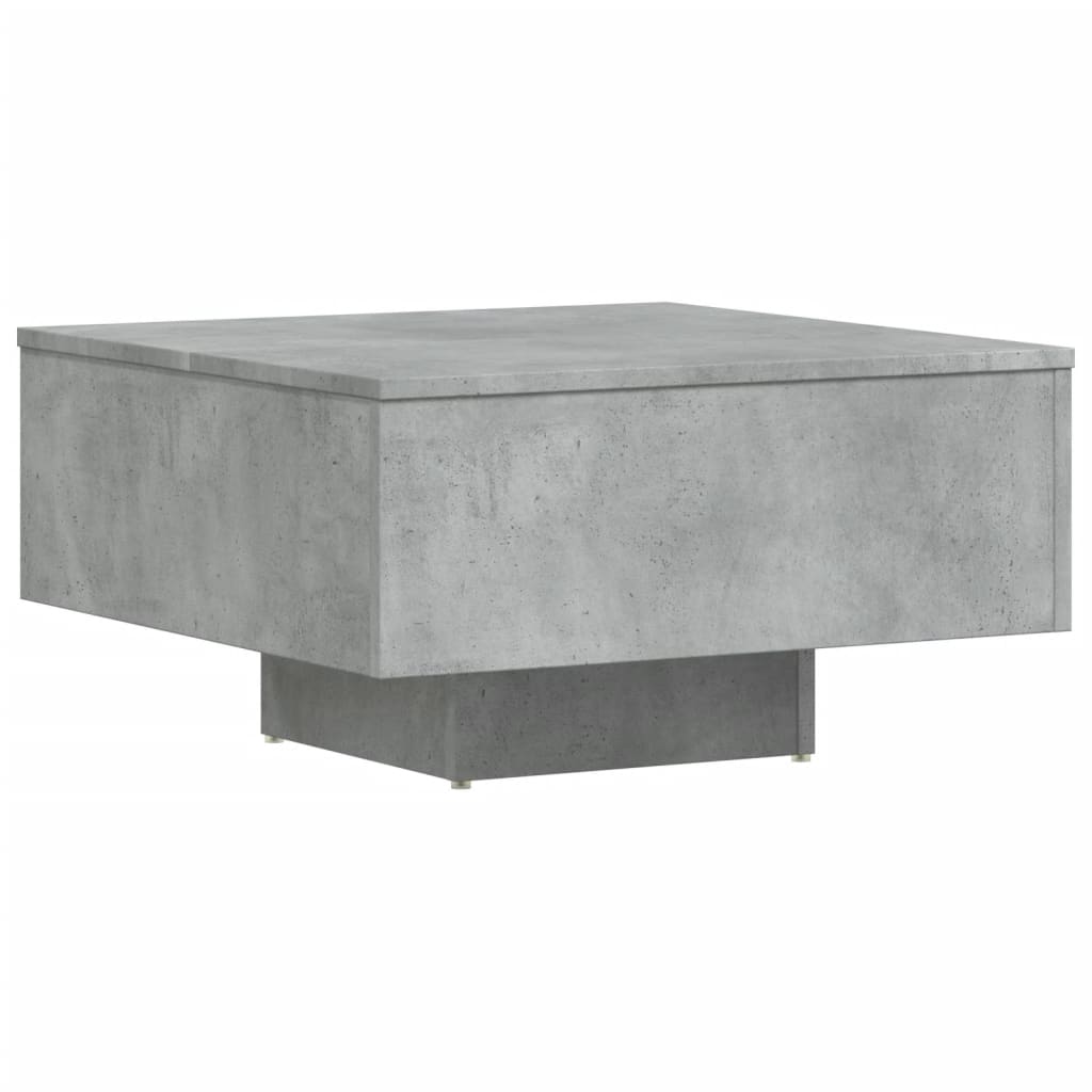 Salongbord Betonggrå 60X60X31,5 Cm Konstruert Tre