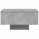Salongbord Betonggrå 60X60X31,5 Cm Konstruert Tre