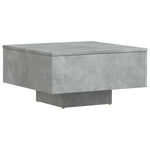 Salongbord Betonggrå 60X60X31,5 Cm Konstruert Tre