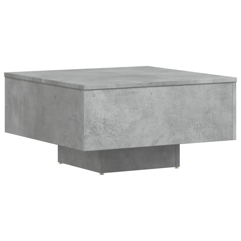 Salongbord Betonggrå 60X60X31,5 Cm Konstruert Tre
