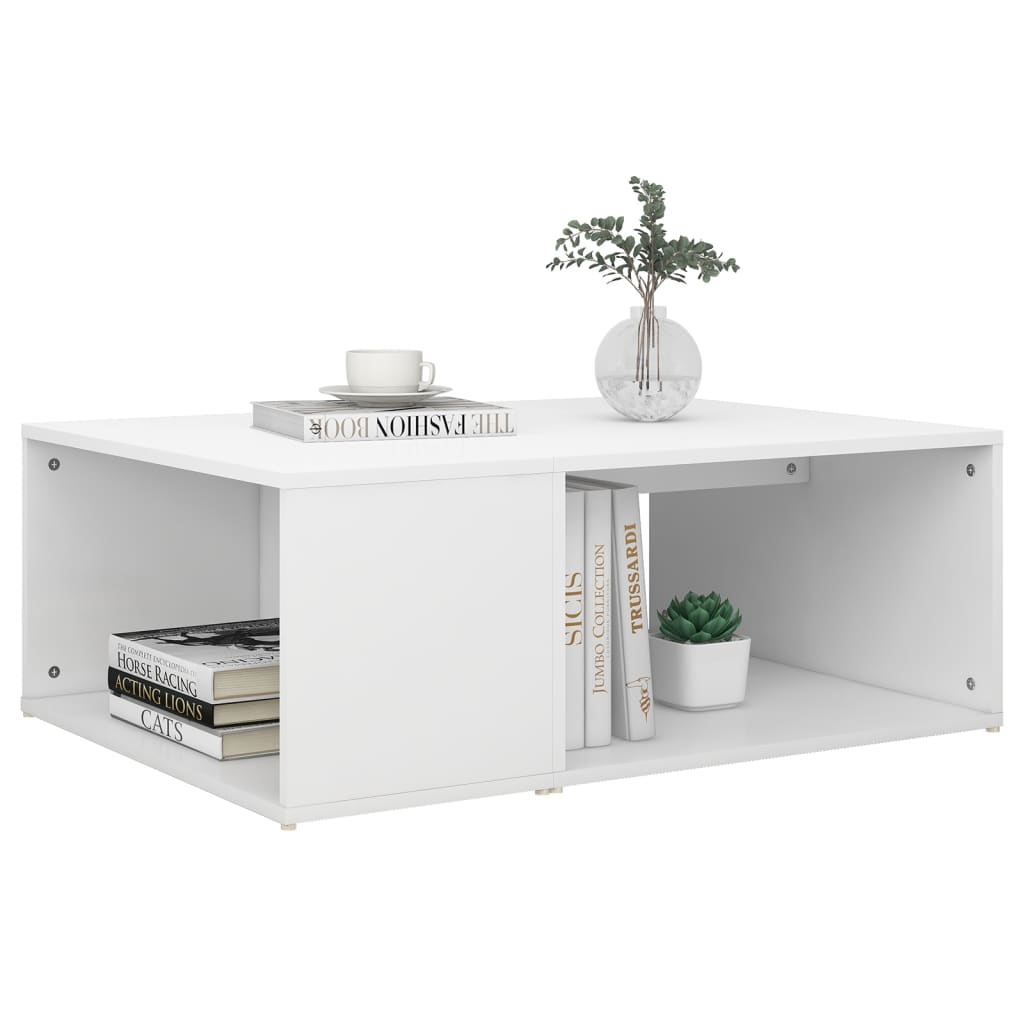 Salongbord Hvit 90X67X33 Cm Konstruert Tre