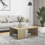 Salongbord Sonoma Eik 90X67X33 Cm Konstruert Tre