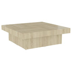 Salongbord Sonoma Eik 90X90X28 Cm Konstruert Tre