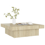 Salongbord Sonoma Eik 90X90X28 Cm Konstruert Tre