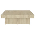 Salongbord Sonoma Eik 90X90X28 Cm Konstruert Tre