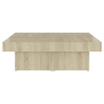 Salongbord Sonoma Eik 90X90X28 Cm Konstruert Tre