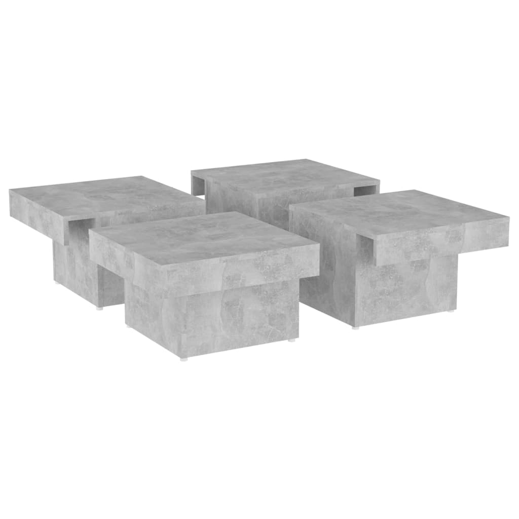 Salongbord Betonggrå 90X90X28 Cm Konstruert Tre