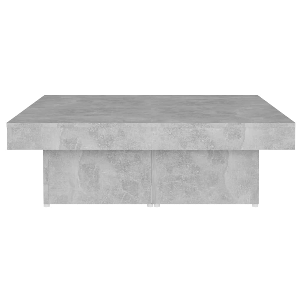Salongbord Betonggrå 90X90X28 Cm Konstruert Tre