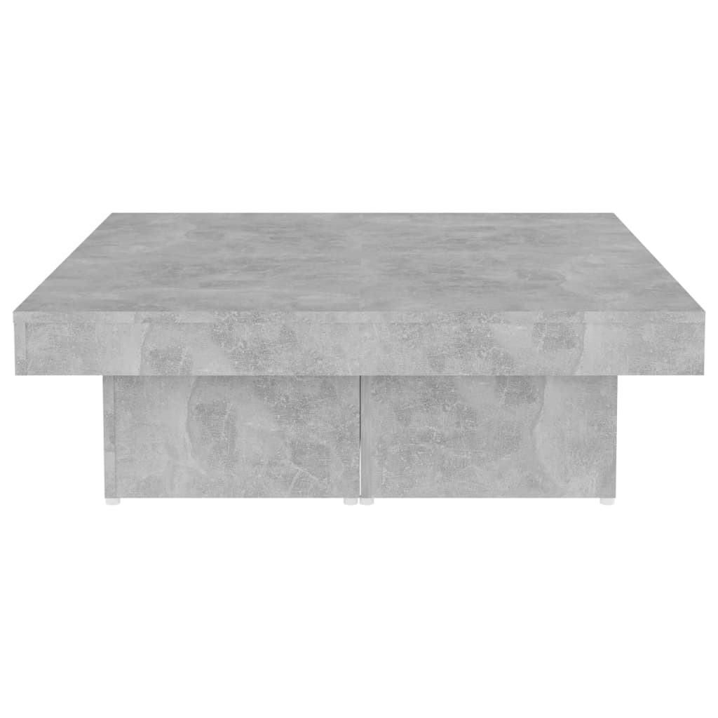 Salongbord Betonggrå 90X90X28 Cm Konstruert Tre