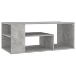 Salongbord Betonggrå 100X50X40 Cm Konstruert Tre