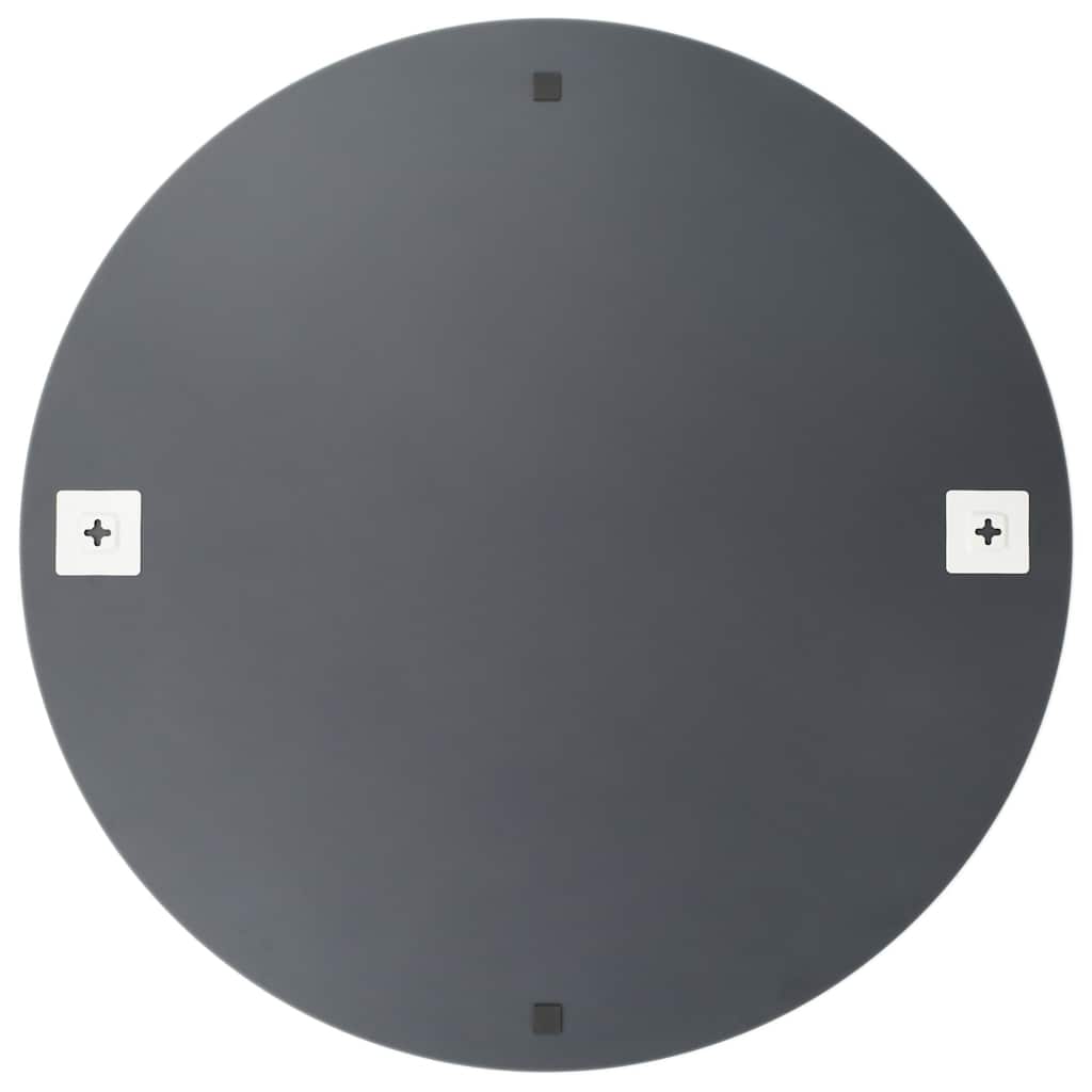 Veggspeil Med Led-Lys Rund Glass