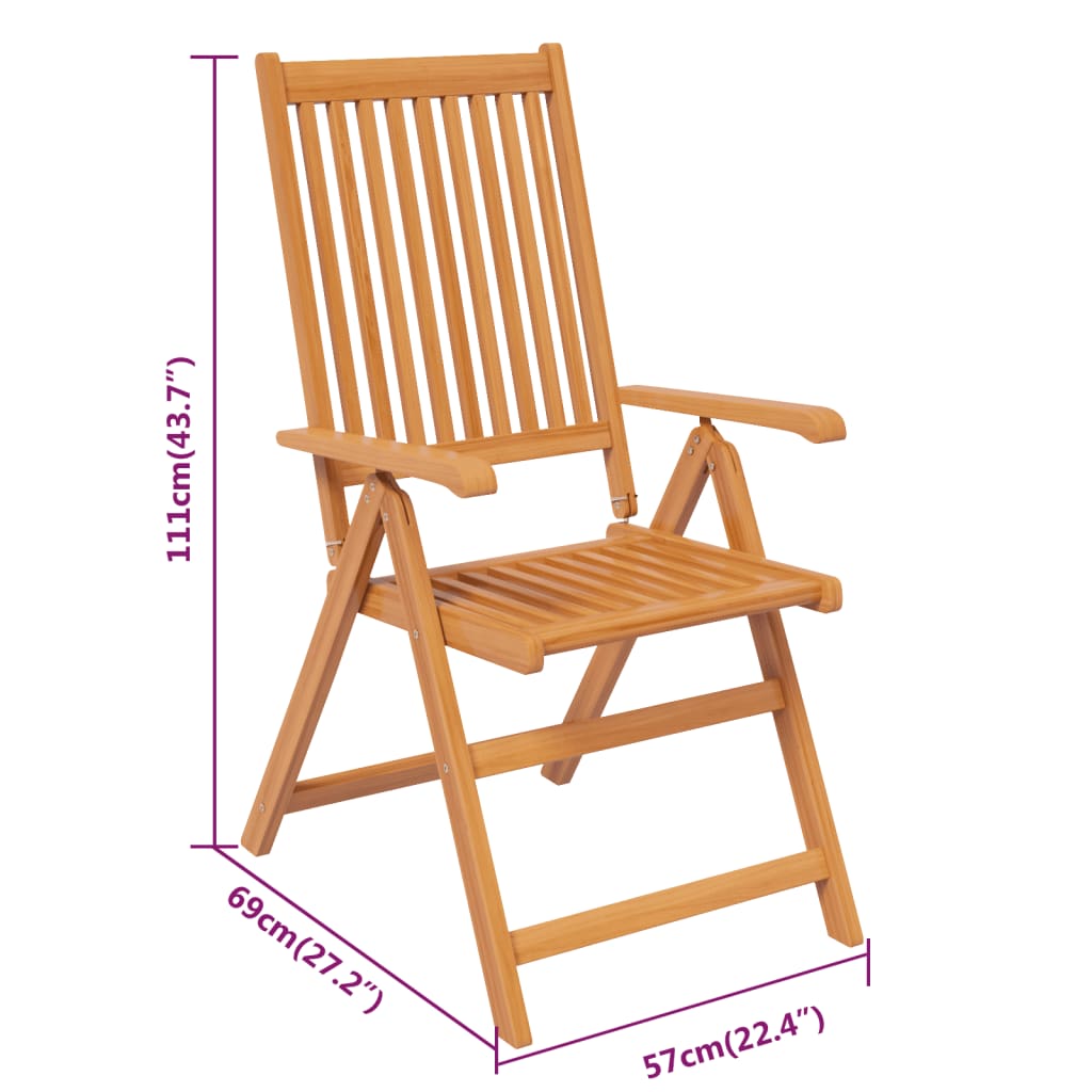 Utendørs Spisestue 7 Deler Heltre Akasie 160-240 Cm