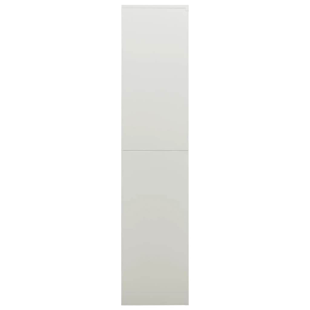 Oppbevaringsskap Lysegrå 90X40X180 Cm Stål