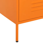 Kommode Oransje 80X35X101,5 Cm Stål