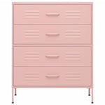 Kommode Rosa 80X35X101,5 Cm Stål