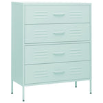 Kommode Myntegrønn 80X35X101,5 Cm Stål