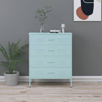 Kommode Myntegrønn 80X35X101,5 Cm Stål