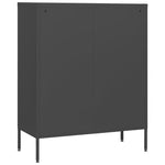 Kommode Antrasitt 80X35X101,5 Cm Stål