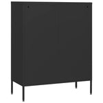 Kommode Svart 80X35X101,5 Cm Stål