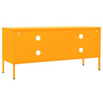 Tv-Benk Sennepsgul 105X35X50 Cm Stål