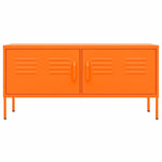 Tv-Benk Oransje 105X35X50 Cm Stål