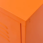Tv-Benk Oransje 105X35X50 Cm Stål