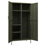 Garderobe Olivengrønn 90X50X180 Cm Stål