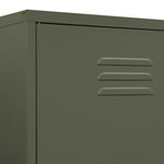 Garderobe Olivengrønn 90X50X180 Cm Stål