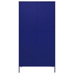 Garderobe Marineblå 90X50X180 Cm Stål