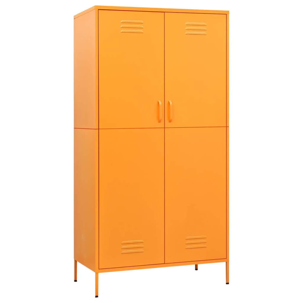 Garderobe Sennesgul 90X50X180 Cm Stål